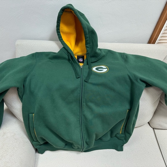 Green Bay Packer 3xl fleece lined hoodie - Picture 3 of 3